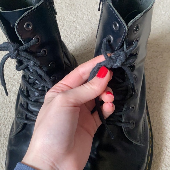 Doc Martens Black Platform Jadon Leather Boots European 41 - Picture 9 of 9